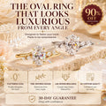 The Oval Diamond Ring That Makes Every Hand Look Elegant & Luxurious-Last Day Sale-90% OFF🔥
