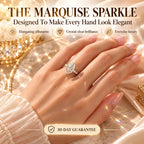 The Marquise Sparkle Ring That Makes Every Hand Look More Elegant-Last Day Sale-90% OFF🔥