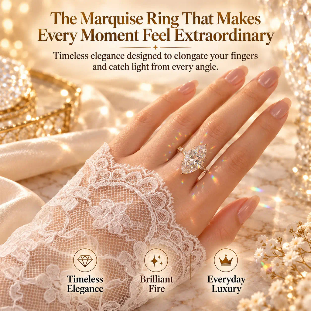 The Marquise Ring That Makes Your Hands Look Elegant, Your Style Feel Timeless & Every Moment Shine-Last Day Sale-90% OFF🔥