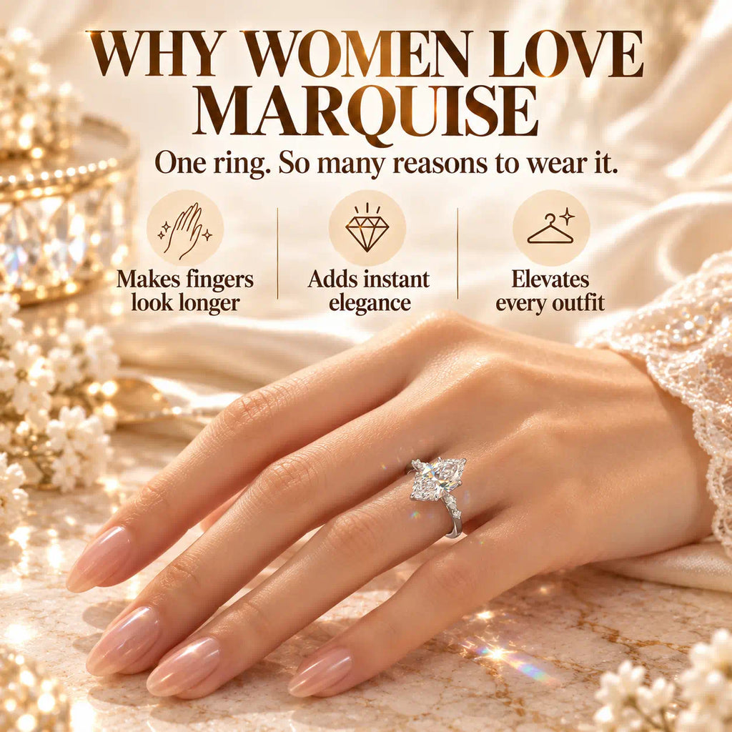 The Marquise Sparkle Ring That Makes Every Hand Look More Elegant-Last Day Sale-90% OFF🔥