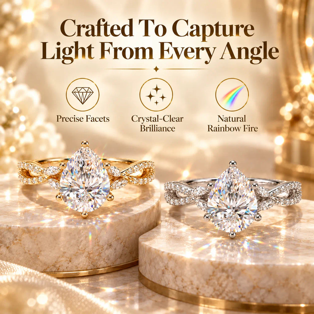 Luxury Pear-Cut Brilliance, Designed To Make Every Moment Feel Extraordinary-Last Day Sale-90% OFF🔥