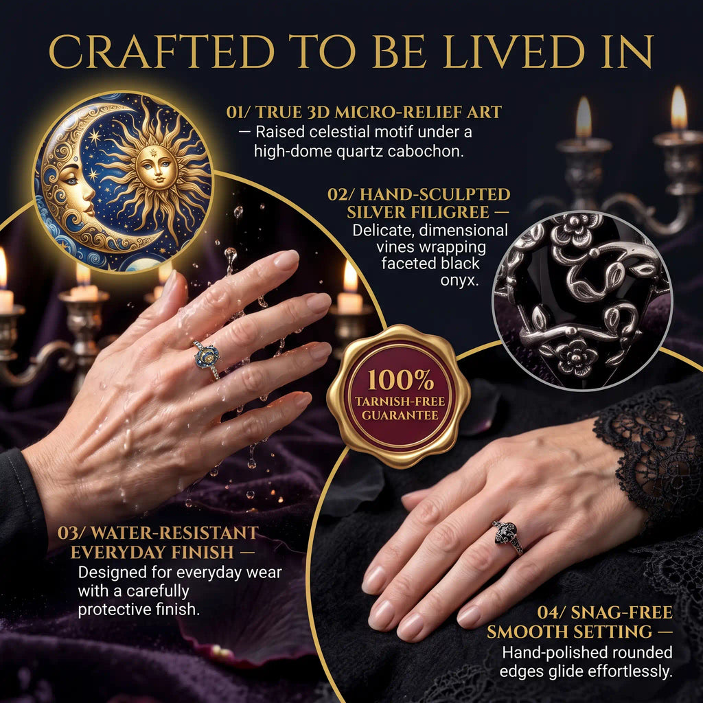 NOT JUST A RING — A TIMELESS HEIRLOOM OF SUN, MOON & MYSTERY-Last Day Sale-90% OFF🔥