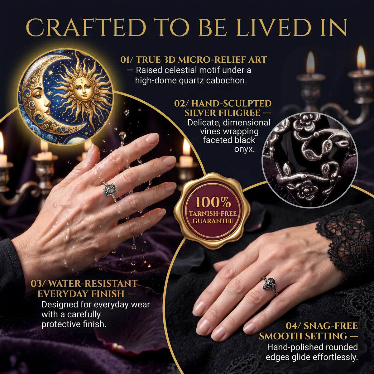 NOT JUST A RING — A TIMELESS HEIRLOOM OF SUN, MOON & MYSTERY-Last Day Sale-90% OFF🔥