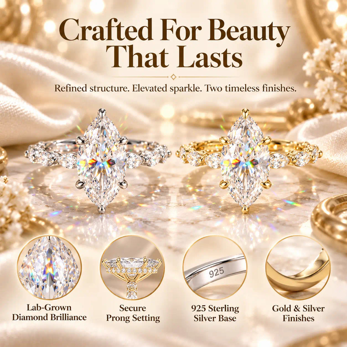 The Marquise Ring That Makes Your Hands Look Elegant, Your Style Feel Timeless & Every Moment Shine-Last Day Sale-90% OFF🔥