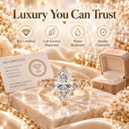 A Timeless Marquise Diamond Ring Designed To Make Every Woman Feel Elegant, Loved & Unforgettable-Last Day Sale-90% OFF🔥
