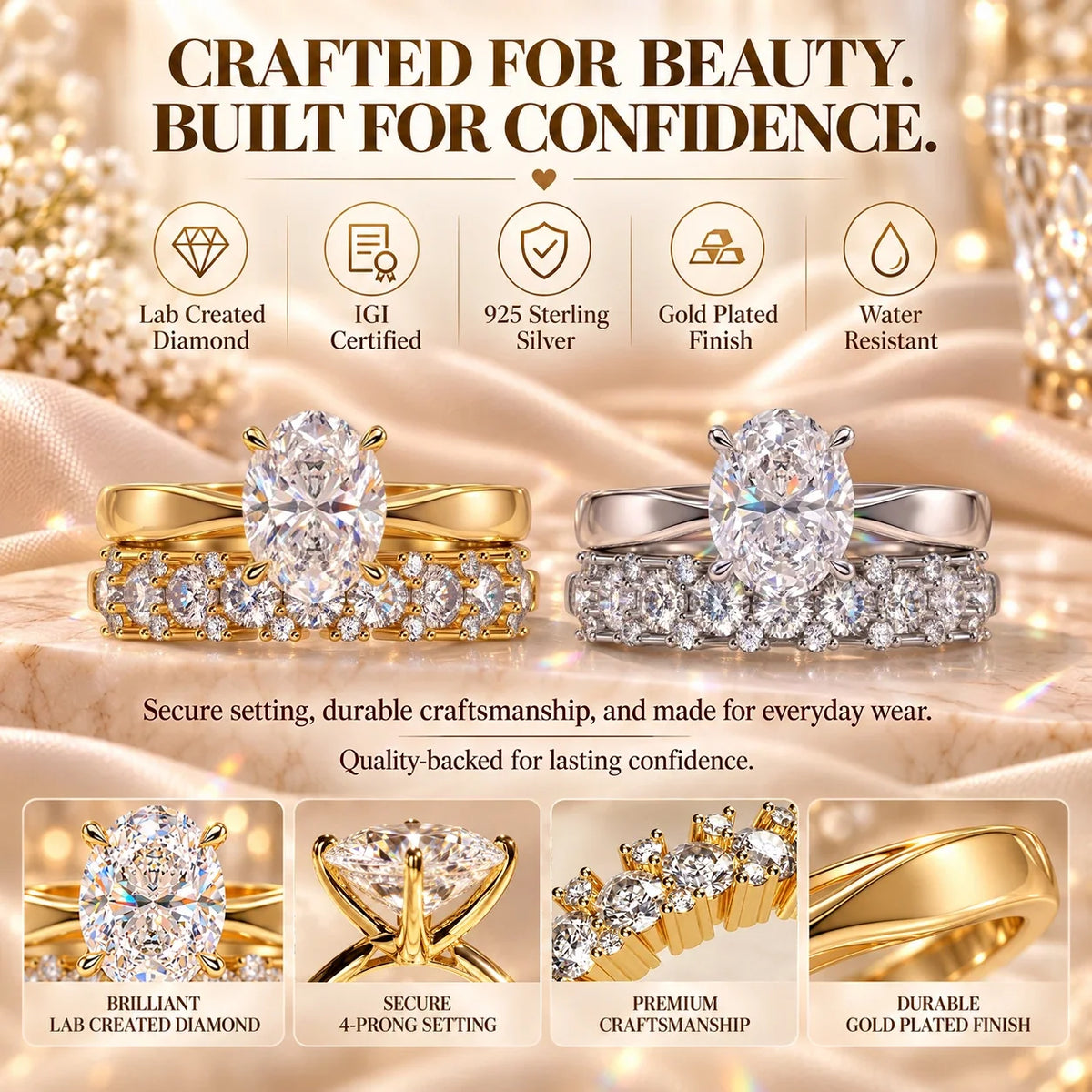 A Timeless Diamond Ring Stack Designed To Celebrate Your Forever Moments-Last Day Sale-90% OFF🔥