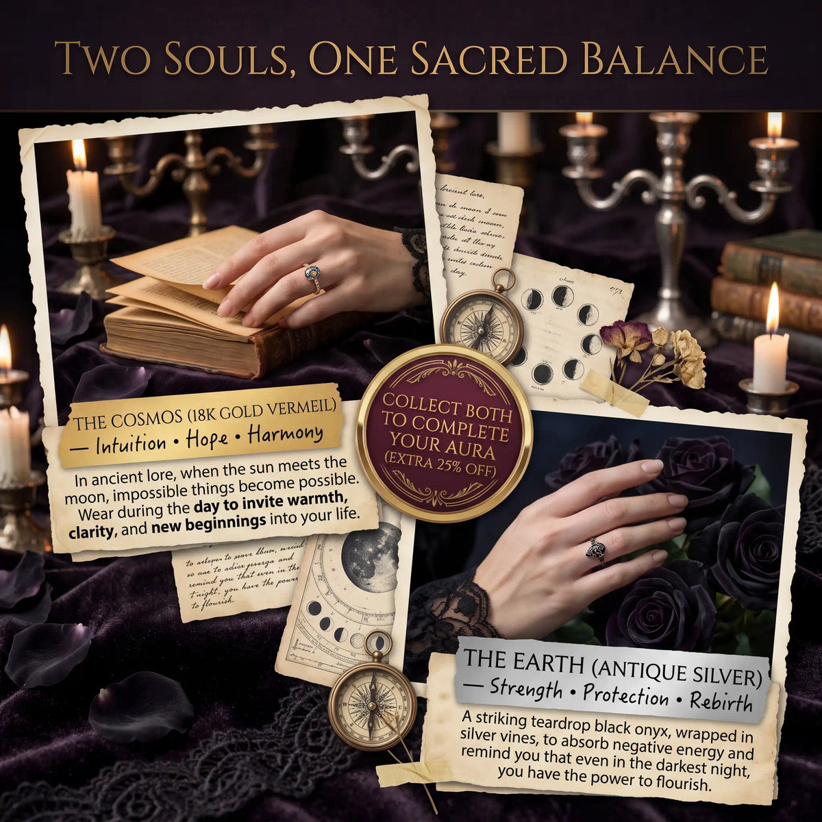 NOT JUST A RING — A TIMELESS HEIRLOOM OF SUN, MOON & MYSTERY-Last Day Sale-90% OFF🔥