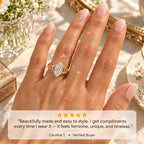 A Nature-Inspired Marquise Lab-Grown Diamond Ring with Romantic Vine & Leaf Details-Last Day Sale-90% OFF🔥