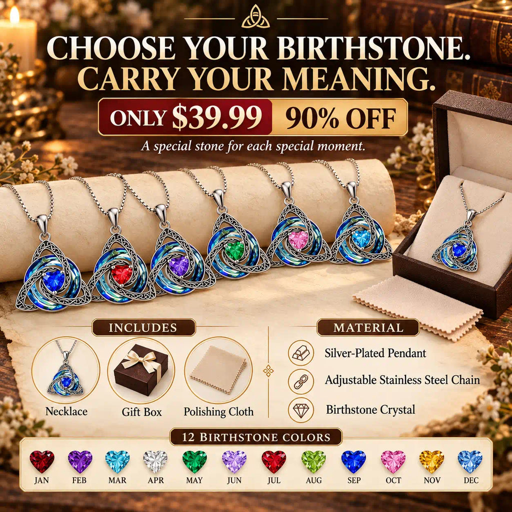 A Meaningful Birthstone Necklace Designed To Protect Your Energy, Celebrate Your Story, And Keep What Matters Close -Last Day Sale-90% OFF🔥