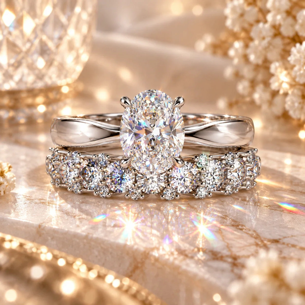 A Timeless Diamond Ring Stack Designed To Celebrate Your Forever Moments-Last Day Sale-90% OFF🔥