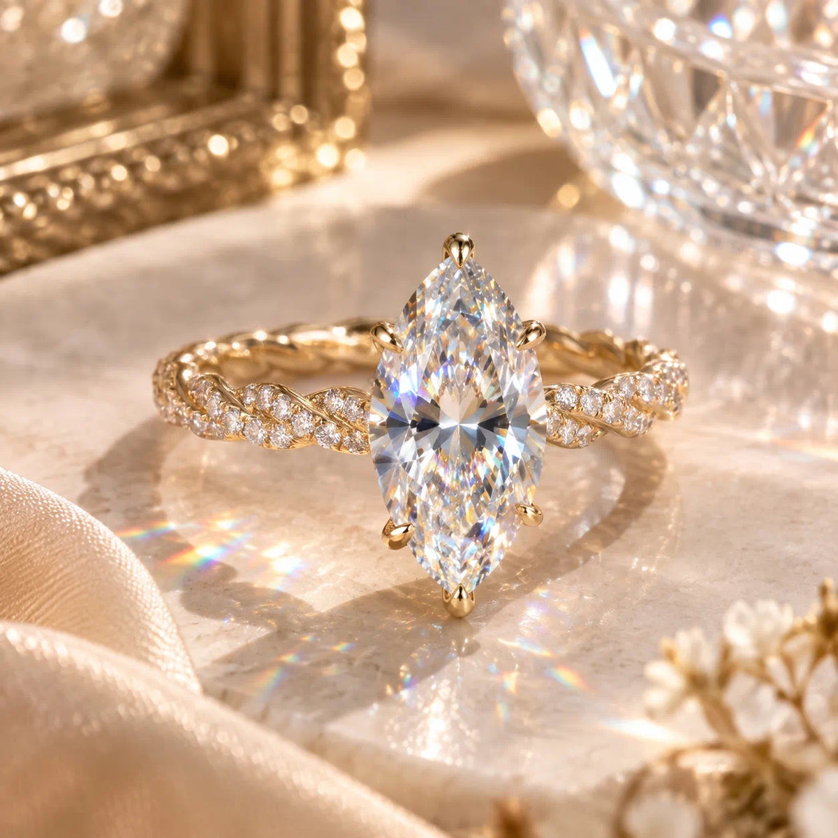 The Luxury Marquise Ring That Makes Your Hands Look Instantly More Elegant-Last Day Sale-90% OFF🔥