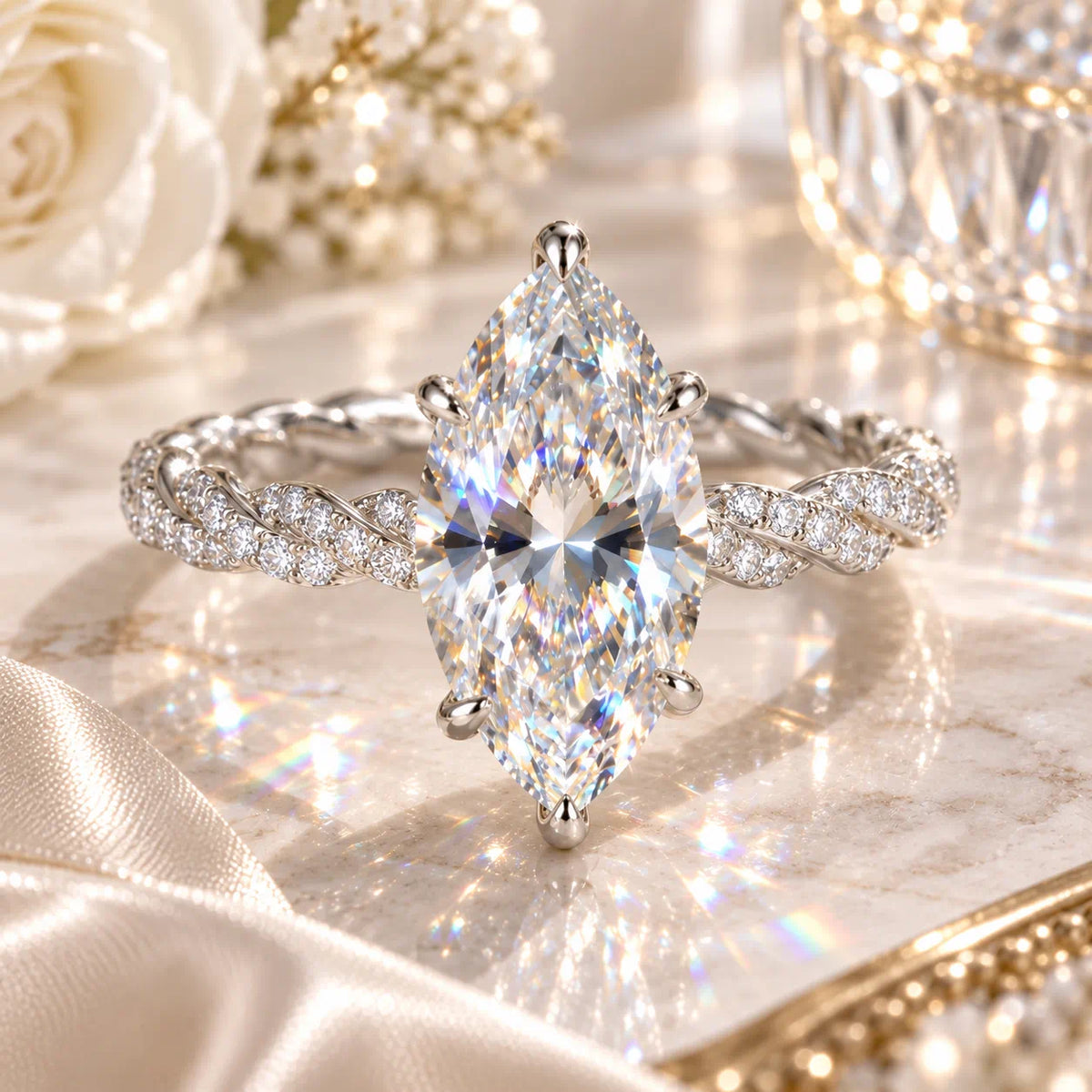 The Luxury Marquise Ring That Makes Your Hands Look Instantly More Elegant-Last Day Sale-90% OFF🔥