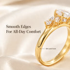 Snowflake Oval Ring — Anti-Pinching Comfort Fit Ring for Timeless Elegance -Last Day Sale-90% OFF🔥